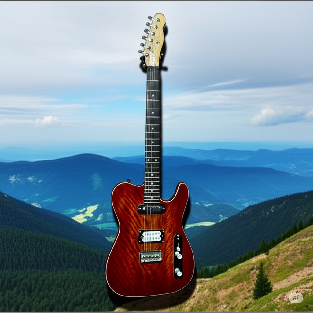 [Imagen de una guitarra eléctrica custom]